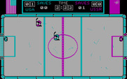 Hat Trick for IBM PC/Compatibles - A game of hockey in progress...