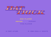 Hat Trick for Atari 7800 - Title screen.