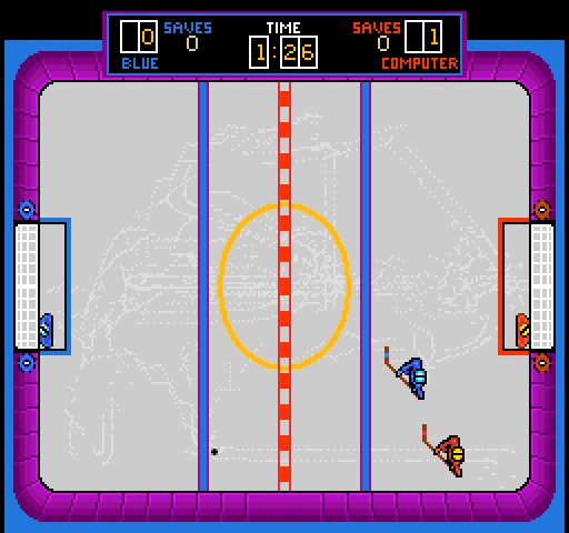Hat Trick Arcade Screenshot: So far, the computer player is ahead!