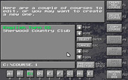 Jack Nicklaus Golf & Course Design: Signature Edition for IBM PC/Compatibles - Course designer main menu.