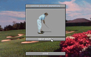 Jack Nicklaus Golf & Course Design: Signature Edition for IBM PC/Compatibles - There are several different golfer animations to choose from.