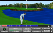 Jack Nicklaus Golf & Course Design: Signature Edition for IBM PC/Compatibles - This green has a raised wall around it.