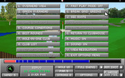 Jack Nicklaus Golf & Course Design: Signature Edition for IBM PC/Compatibles - The in-game menu and options.