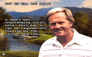 Jack Nicklaus Golf & Course Design: Signature Edition for IBM PC/Compatibles - Advice for the first hole.