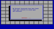 Alpha Man for IBM PC/Compatibles - Set up a new player.