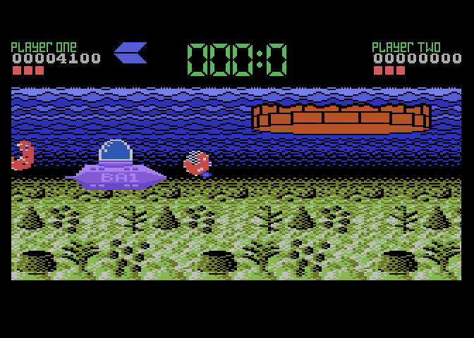 Tower Toppler Atari 7800 Screenshot: Here's the next tower...