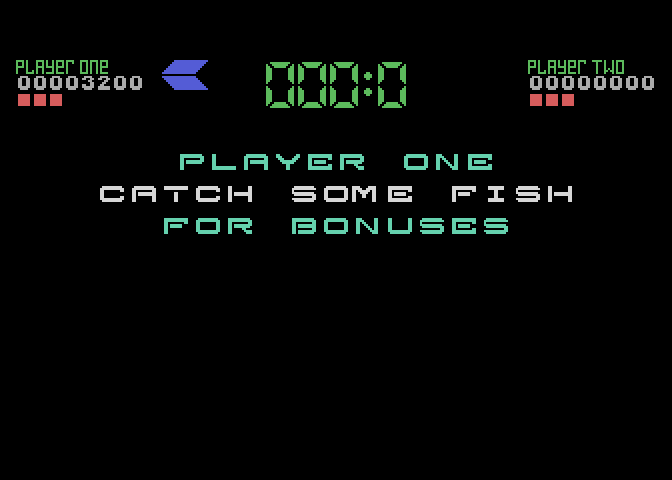 Tower Toppler Atari 7800 Screenshot: Time for a bonus round!