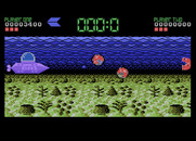 Tower Toppler for Atari 7800 - Tower 1 complete, travelling to the next tower...