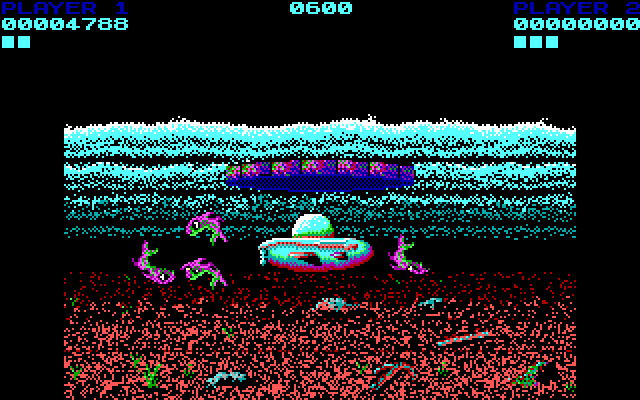 Tower Toppler IBM PC/Compatibles Screenshot: Arrived at the next level...