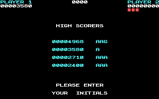 Tower Toppler IBM PC/Compatibles Screenshot: High score table.