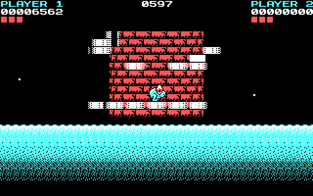Tower Toppler IBM PC/Compatibles Screenshot: Tower 2 start.