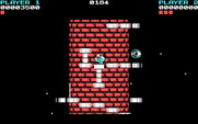 Tower Toppler for IBM PC/Compatibles - Riding an elevator.