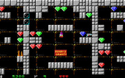 Crystal Caves for IBM PC/Compatibles - Gravity is reversed here; that makes things tough!