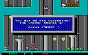 Crystal Caves for IBM PC/Compatibles - Uh oh, I hit an air generator! What will that do?