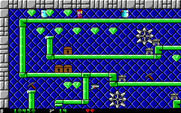 Crystal Caves for IBM PC/Compatibles - Collecting diamonds...