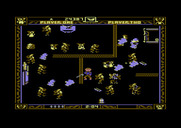 Gremlins for Commodore 64 - More walls are added as the game progresses...