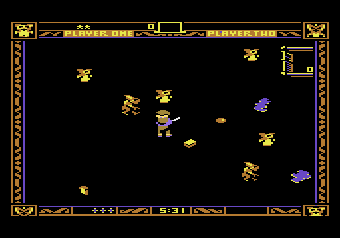 Gremlins Atari 5200 Screenshot: Game start.