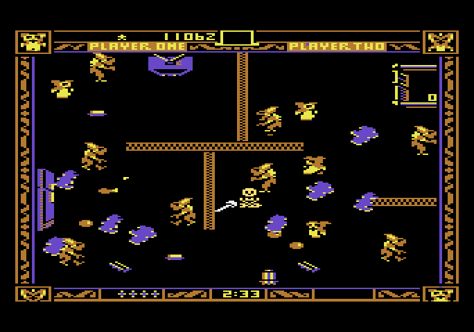 Gremlins Atari 5200 Screenshot: A gremlin cornered me!