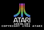 Gremlins for Atari 5200 - Atari logo and game title.