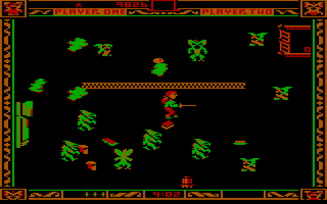 Gremlins IBM PC/Compatibles Screenshot: Some levels have walls which get in the way
