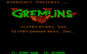 Gremlins for IBM PC/Compatibles - Title screen.