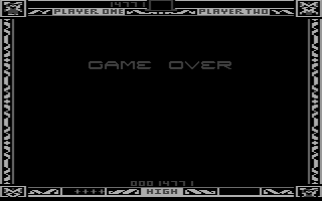Gremlins IBM PC/Compatibles Screenshot: Game over.