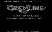 Gremlins for IBM PC/Compatibles - Title screen.