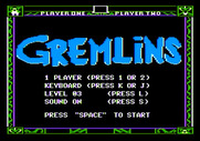 Gremlins for Apple II - Game options