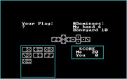 Mack's Domino Parlor for IBM PC/Compatibles - Player's turn.