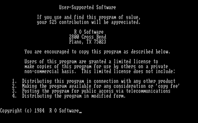 DND IBM PC/Compatibles Screenshot: Introduction screen.