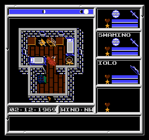 Ultima V: Warriors of Destiny NES / Famicom Screenshot: Game start.