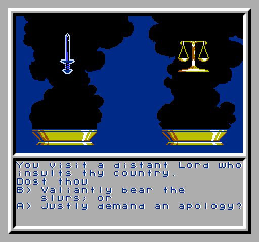 Ultima V: Warriors of Destiny NES / Famicom Screenshot: Setting up a new character...