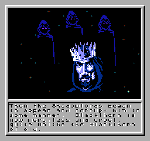 Ultima V: Warriors of Destiny NES / Famicom Screenshot: Game introduction continued...