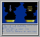 Ultima V: Warriors of Destiny for NES / Famicom - Setting up a new character...