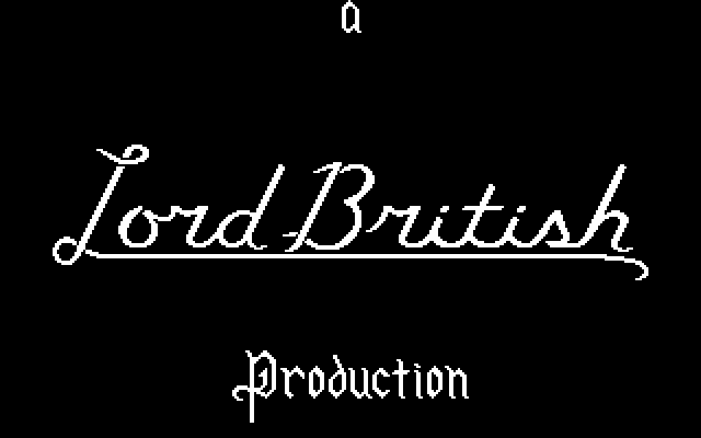Ultima V: Warriors of Destiny IBM PC/Compatibles Screenshot: A Lord British production.