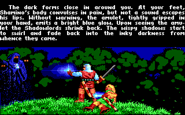 Ultima V: Warriors of Destiny IBM PC/Compatibles Screenshot: These shady characters are trouble...
