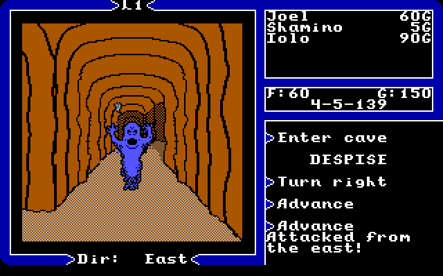Ultima V: Warriors of Destiny IBM PC/Compatibles Screenshot: Ghosts attack!