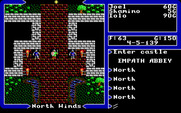 Ultima V: Warriors of Destiny for IBM PC/Compatibles - Entering Empath Abbey.