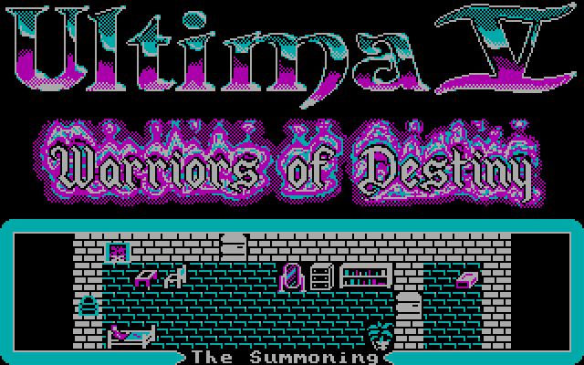 Ultima V: Warriors of Destiny IBM PC/Compatibles Screenshot: Title screen.