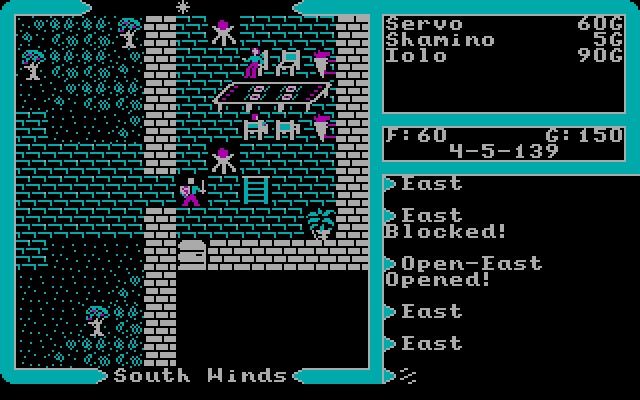 Ultima V: Warriors of Destiny IBM PC/Compatibles Screenshot: Exploring some more.