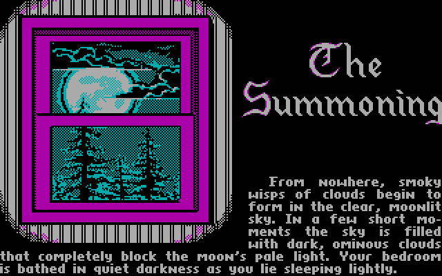Ultima V: Warriors of Destiny IBM PC/Compatibles Screenshot: The introduction begins.