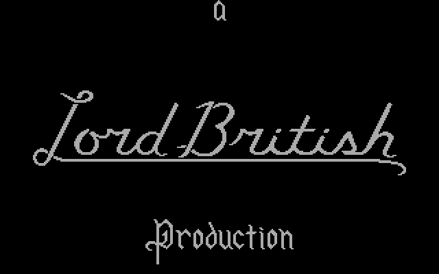 Ultima V: Warriors of Destiny IBM PC/Compatibles Screenshot: A Lord British production.