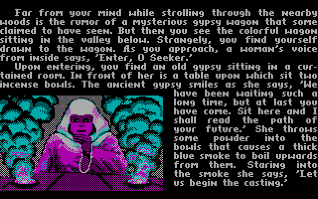 Ultima V: Warriors of Destiny IBM PC/Compatibles Screenshot: Time to setup a new character.