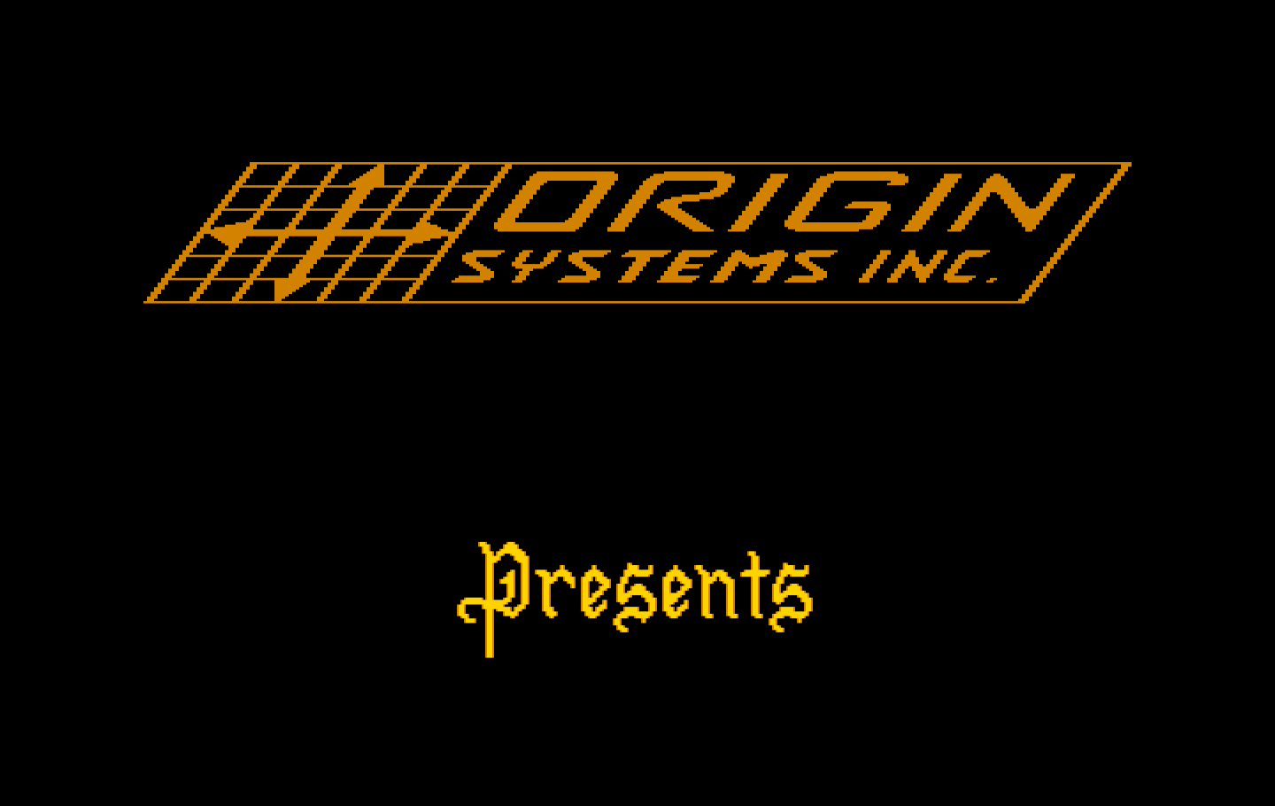Ultima V: Warriors of Destiny IBM PC/Compatibles Screenshot: Origin Systems presents...