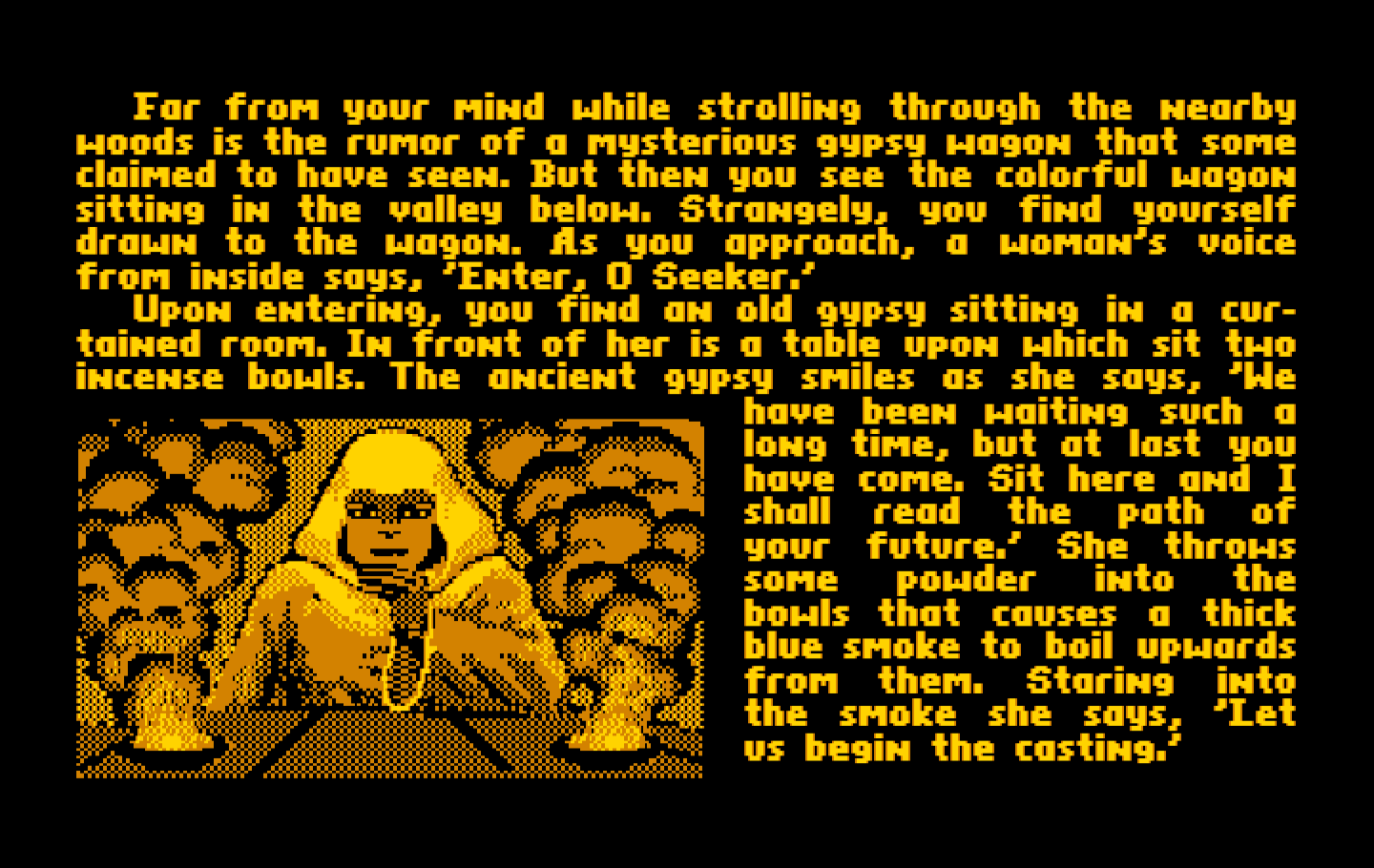 Ultima V: Warriors of Destiny IBM PC/Compatibles Screenshot: Time to create a new character...