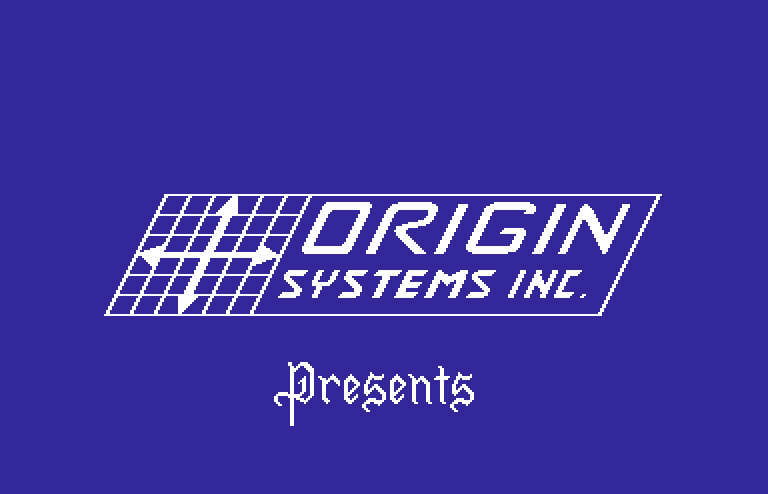 Ultima V: Warriors of Destiny Commodore 64 Screenshot: Origin Systems presents...