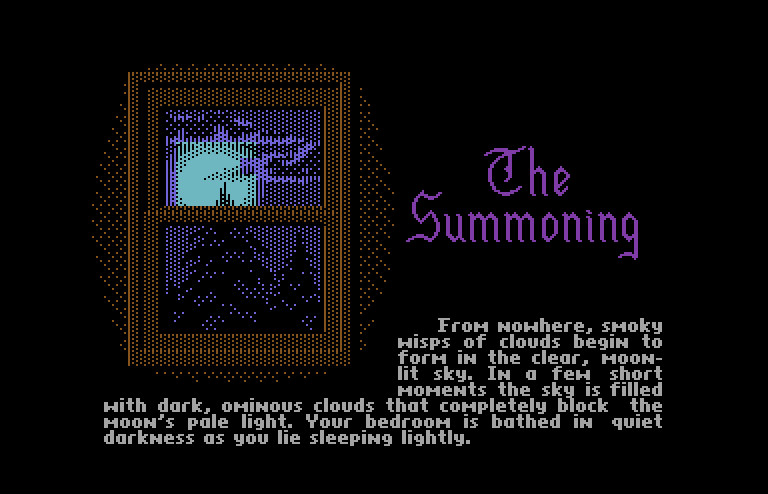 Ultima V: Warriors of Destiny Commodore 64 Screenshot: The story so far...
