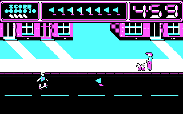 Awesome Earl in SkateRock IBM PC/Compatibles Screenshot: Game start.
