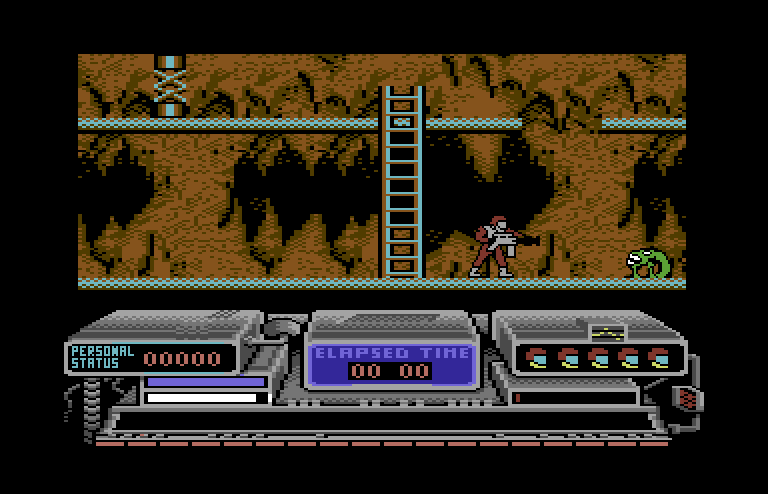 Baal Commodore 64 Screenshot: A strange enemy approaches...