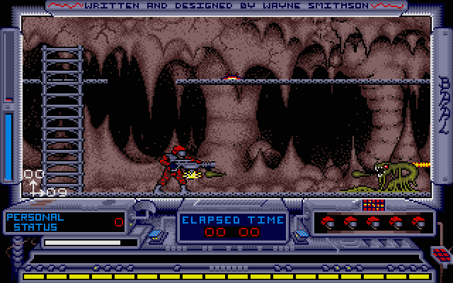 Baal Atari ST Screenshot: An alien attacks!